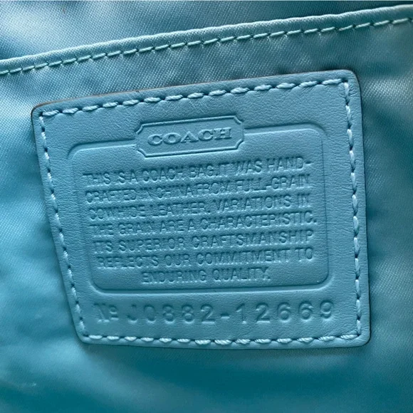 Coach Vintage Zoe Metallic Bag